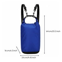 Portable Roll Roll-Top Waterproof Bag Lightweight Waterproof Backpack Bag Long-Lasting Waterproof Backpack Sack Foldable for Rafting, Swimming, Diving, Hiking
