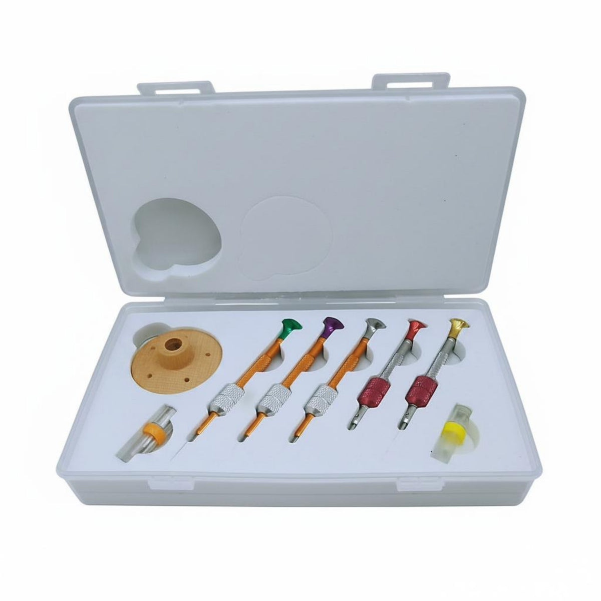 5 Pieces Watch Repair Screwdriver Set Easy to Hold Precision Watch Screwdriver Kit Interchangeable Heads Electronics Repair Tool Kit for Workshop