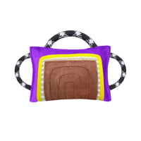 Bite Pillow Double-Stitched Tug Pillow with Handles Heavy-Duty Tug Toy with Rope Handles for Dogs