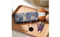 Patchwork Pattern Interchangeable Circular Knitting Flexible Cables Circular Knitting Needle Set Heart-Shaped Tools Metal Needle Tips
