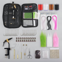 Beginner Fly Tying Kit with Travel Case Case Portable Fly Tying Starter Kit Compact Organized for Beginners, Anglers, Hobbyists