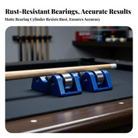 2 Pieces Aluminum Alloy Pool Cue Straightness Checker Accurate Billiard Cue Straightness Checker Portable for Practice Sessions, Tournaments