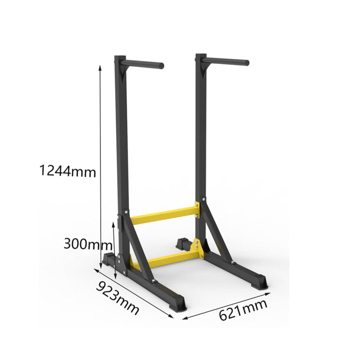 Multi-Functional Home Gym Parallel Station Non-Slip Grips Bar Station Stable Base Heavy Duty Stands Floor Protection Feet for Gymnasts, Beginners, Adults, Indoor
