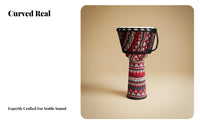 Authentic Andat Skin Head Djembe Drum Beginner Friendly Rope-Tuned Djembe Andatskin Drumhead Percussion Instrument Tunable for Beginners, Music Students, Home Practice, Jam Sessions, Live Performance, Outdoor Gatherings
