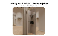 Easy to Assemble Portable Fitting Room Stable Structure Unrestricted Standing Dressing Room Sturdy Frame Unrestricted Standing Changing Booth Long-Lasting for Boutique Owners, Event Organizers, Clothing Shop S, Shopping Malls, Temporary Shops, Exhibition