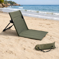 Three-Position Adjustable Folding Reclining Chair Compact Reclining Camping Chair Lightweight Foldable Lawn Recliner Oxford Cloth for Tent Use