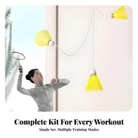 Return Badminton Practice Device Portable Indoor Badminton Training Aid Hanging Shuttlecock Instructor Easy Installation