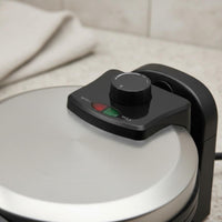 Double-Sided Heating Electric Waffle Waffle Iron Nonstick Surface Rotating Waffle Waffle Iron Temperature Control Breakfast Appliance Indicator Lights