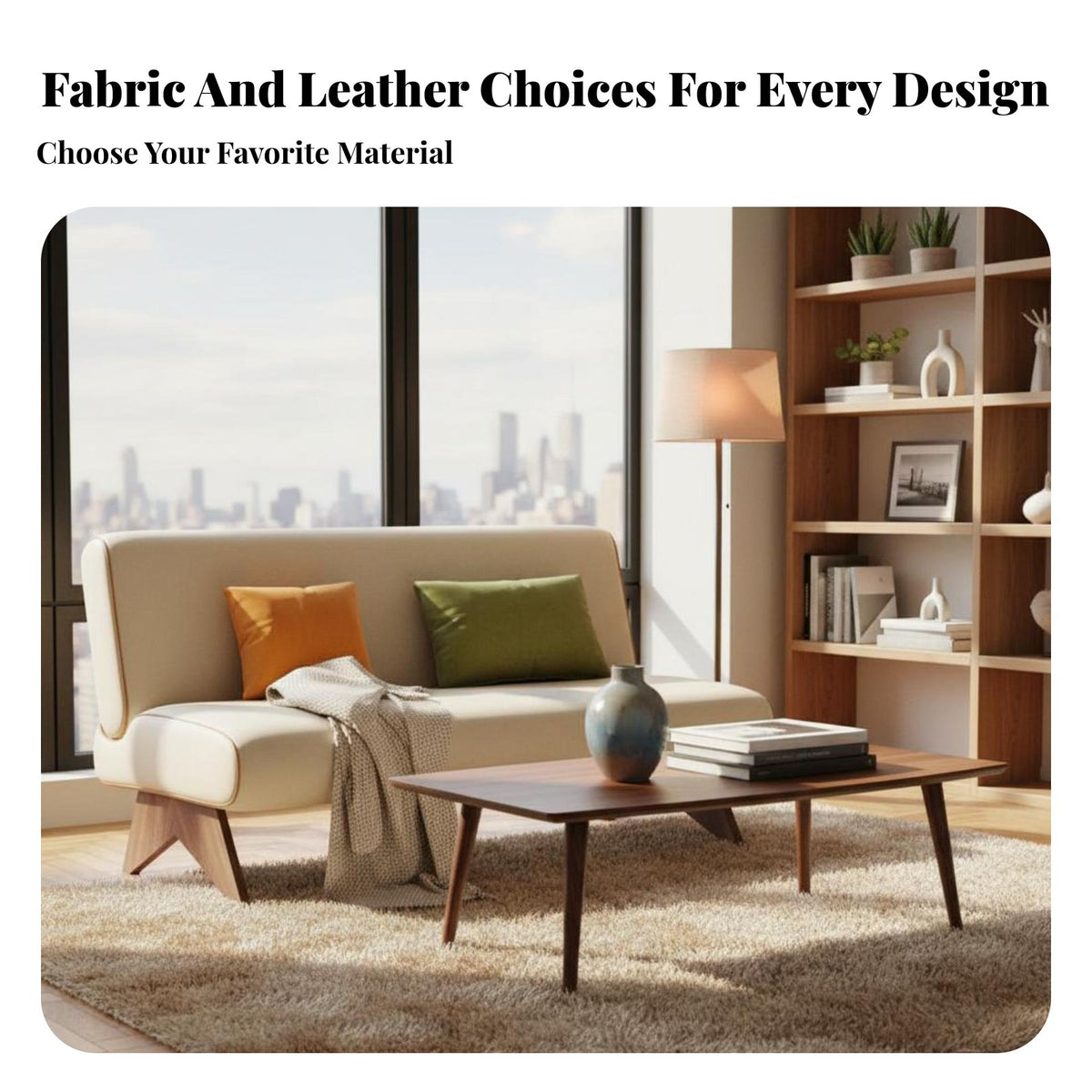 sturdy Hardwood Construction Armless Wooden Frame Settee Space-Saving Wooden Frame Futon Set mid-centuryera Modern Design Loveseat Mattress Included for Apartment Dwellers, Homeowners, Students, Living Room, Bedroom