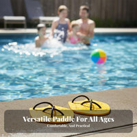 2 Pieces Swimming Hand Paddles Builds Strength Swim Hand Paddles Hydrodynamic Design Webbed Swim Gloves for Children, Beginners, Form Exercises