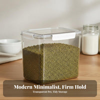 Moisture-Proof Stackable Grain Container Large Capacity Stackable Dry Food Canister Locking Lids for Countertop
