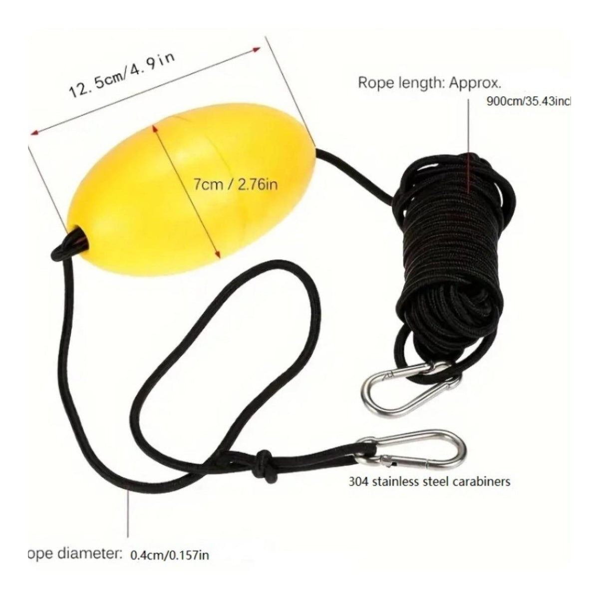 Kayak Buoy Set Bright Color Buoy Buoy Kit Long-Lasting for Kayaking, Boating