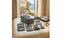 11 Pieces Luggage Organizer Bags with Hanging Toiletry Bag Long-Lasting Travel Organizer Set Packing Cubes with Toiletry Bag