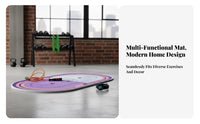 Noise Reducing Jump Rope Mat Protects Floors Skipping Mat Thickened Non-Slip Fitness Pad Multi-Functional for Home Gym, Apartment