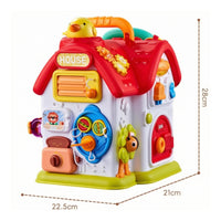 Hands-on Activity House with Handle Interactive Busy House Learning Busy Board Toy Educational for Playroom