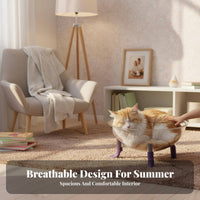 High Clarity Space Capsule Cat Bed Wide Field of Vision Space Capsule Cat Nest Spacious Pet Furniture Accessory Long-Lasting for Large Cats, Summer