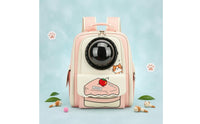 Feline Backpack Carrier Transparent Dome Space Capsule Carrier Padded Straps