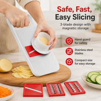 Stainless Steel Vegetable Grater, Grater for Carrots and Grater for Cucumber, 28.5cm Hand Grater for Cabbage, Onion and Salad Prep