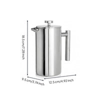 Stainless Steel Manual Coffee Brewer Rust Resistant Manual Brewer Kitchen Tool