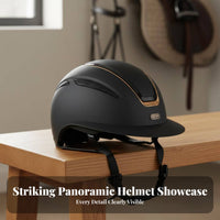 Equestrian Helmet Impact Resistant Horse Riding Helmet Customizable Fit Shielded Headwear for Equestrians, Beginners, Stable
