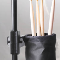 Drumstick Holder with Clamp Black Drumstick Holder with Bracket Adjustable for Drummers, Percussionists