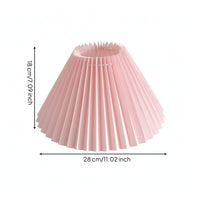 Easy to Install Tapered Pleated Lampshade Decorative E27 Pleated Shade Soft Textile Lampshade with Iron Frame Resilient for Homeowners, Bedrooms, Hotels, Pendant Lights