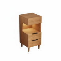 Space-Saving Slim Gap Cabinet Multi-Drawer Storage Nightstand Minimalist Design Bedroom Furniture for Apartment Dwellers, Homeowners, Students, Small Spaces, Dorm Room