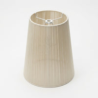 Light Shade with E27 and Double Fitting for Table Lamps, Pleated Textile Lampshade for Living Room Decor, Bedroom Ambient