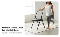 Flexibility Chair Thickened Steel Tube Folding Flexibility Chair Foldable Design Fitness Equipment for Beginners, Seniors