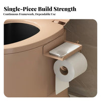 Bedside Commode with receptacle Supportive Armrests Mobility Aid Sturdy Construction