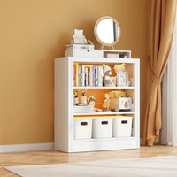 Sturdy and Long-Lasting Multi-Layer Bookshelf Versatile Design Freestanding Book Rack Heavy-Duty Bookcase Space-Saving for Students, Homeowners, Office Workers, children's Room, Study, Bedroom