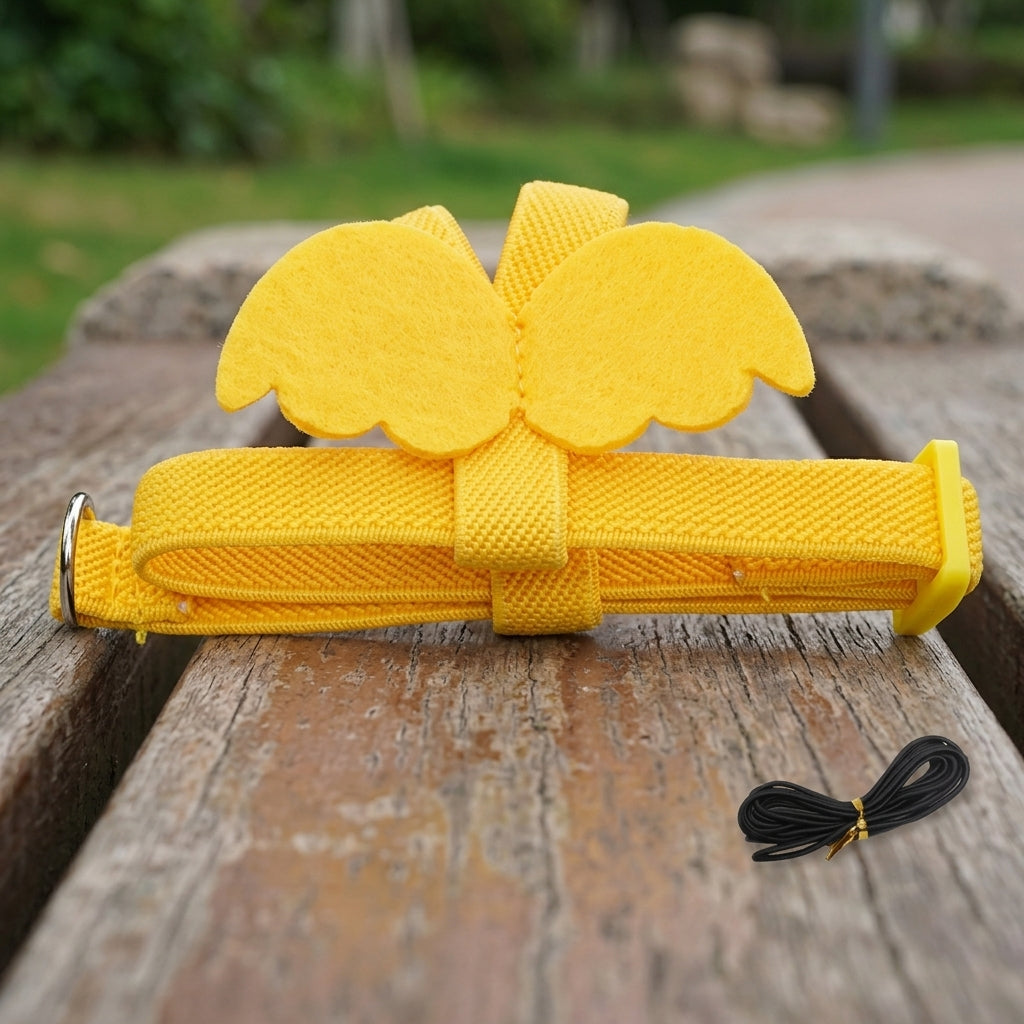 Small Bird Harness with appendages, adjustable Budgerigar Leash for Outdoor Bird Walking, Elastic Cockatiel Harness for Training, Budgie Harness