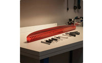 Center Elevated Position Third Brake Light Easy to Install Third Brake Light Assembly Curved Elevated Position Stop Lamp for Mechanics