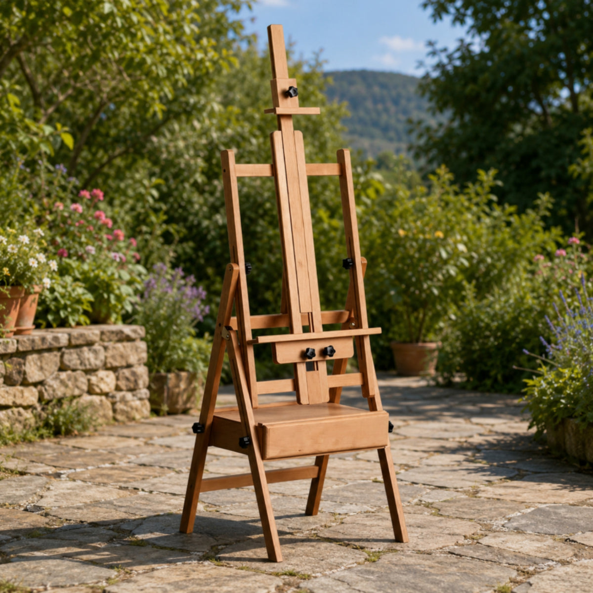 Easel with Drawer Versatile Adjustable Drawing Easel Tool Setup