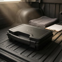 Locking Latches Hard Plastic Carrying Case Black Shielding Carrying Case Lockable Equipment Storage Sturdy Build