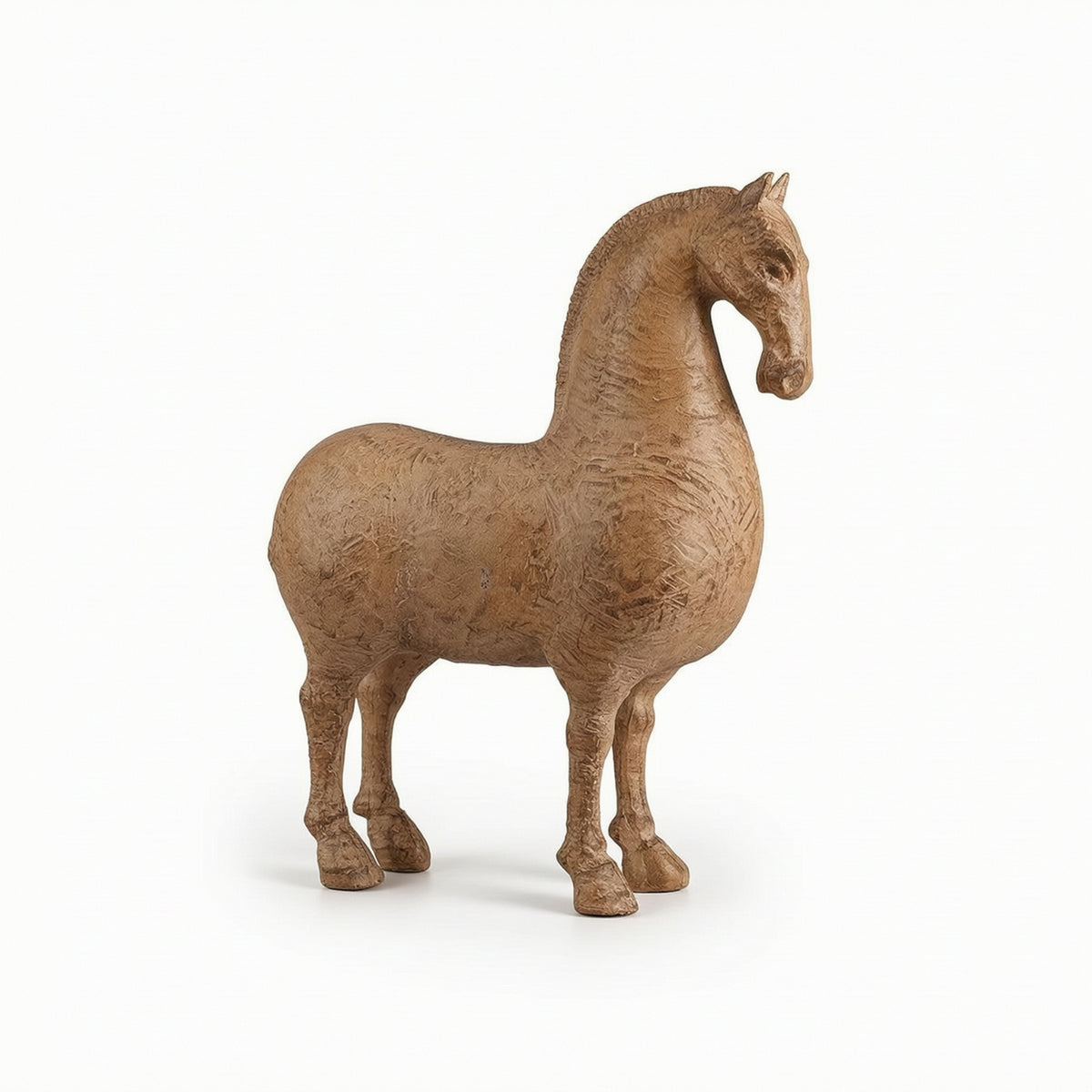 Horse Figurine Distressed Horse Sculpture Handcrafted Ornament for Art Collectors, Living Room, Entryway, Bookshelf