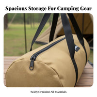 Portable Cylindrical Tent Stake Bag Sturdy Cylindrical Duffel Bag Heavy Duty Outdoor Gear Tear-Resistant for Campers, Hikers, Handymen, Camping, Campsite, Picnics, Garage