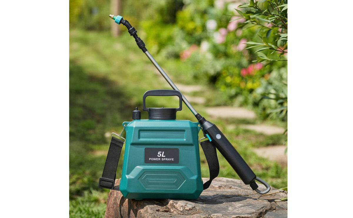 Electric Garden Sprayer with Dispensing Pole Powered Garden Sprayer with Shoulder Strap Portable for Gardeners, Yard, Patio