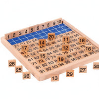 Early Learning Educational 100 Board Includes Storage Bag Wooden Hundred Board Math Toy for Preschoolers, Homeschool