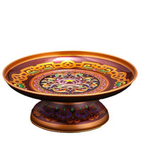 Alloy Offering Plate with Lotus Design for Buddhist Altar