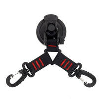 Carabiner Suction Cup Mount Rotatable Mounting Hardware No Drilling for Camping