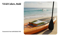 Surfboard Traction Pad Geometric Pattern D Closed-Cell Foam Deck Pad Closed-Cell Foam Deck Grip Shock Absorbing