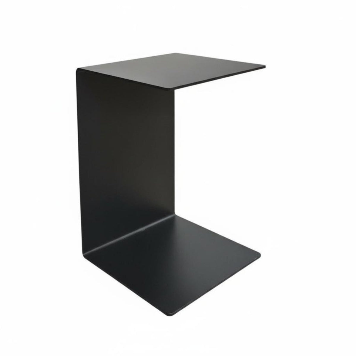 Minimalist Design C-Shaped Couch Table Movable Slide-Under Sofa Table Modern Look Household Furniture Space-Saving for Apartment Dwellers, Remote Workers, Living Room, Small Spaces, Bedroom, Home Office