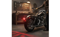 Motorcycle Grill Brake Light Universal Fit Motorcycle Registration Plate Bracket Multi-Function for Custom Bike Builders