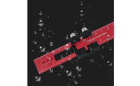 Engraved Measurements Woodworking Marking Ruler Metal Tightening Knobs Angle Marking Ruler Anodized Red Hand Tool Rectangular Cutout for DIYers