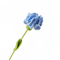 Never Wither Knitted Carnation Flower Long-Lasting Crochet Carnation Soft Texture for Mom, Teacher, Mother's Day, Holiday, Home Decor