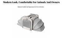 Airline Approved Collapsible Pet Carrier Foldable Expandable Pet Tote Adjustable Shoulder Strap Pet Transport Bag Breathable Mesh for Small Dog Owners, Travelers, Air Travel, Veterinarian Visits, Car Trips, Outdoor