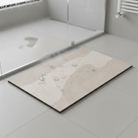 Japanese Style Diatomaceous Earth Bath Mat, Super Absorbent Non-Slip Quick Dry Floor Mat for Bathroom Entryway