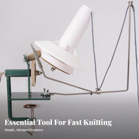 Sturdy Construction Hand Crank Yarn Winder Stable Base Manual Yarn Winder Easy Setup Winding Machine Low Noise for Knitters, Crocheters, Weavers, Home Use, Craft Room