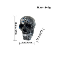 Skull Figurine Dark Statue Realistic for Tabletop